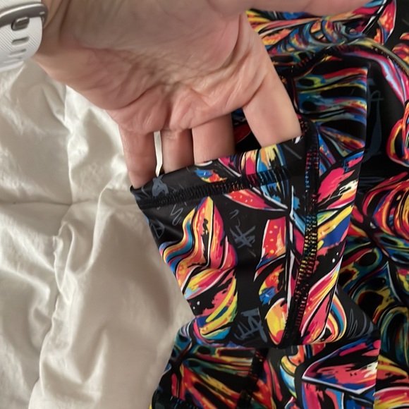CVG Constantly Varied Gear Tropical Leaves Leggings XXL NEW Squats Approved - Picture 5 of 6